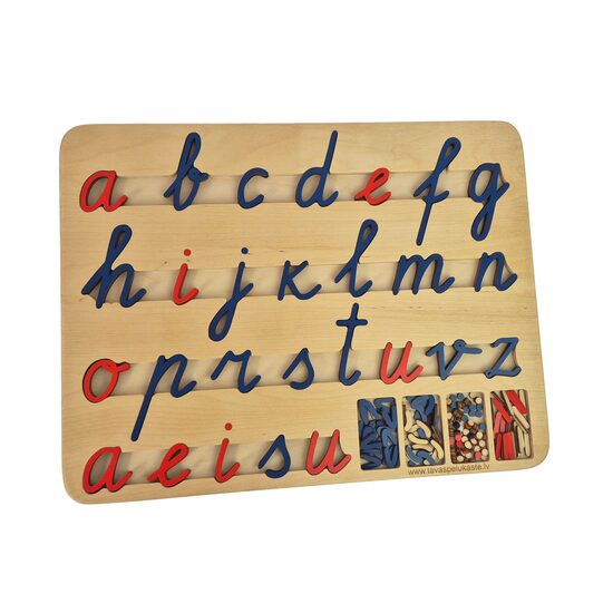 Kustīgais alfabēts - Mazie rakstītie burti paliktnī 